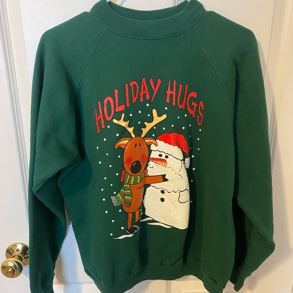 GREEN CHRISTMAS BOYS SWEATSHIRT - GREEN